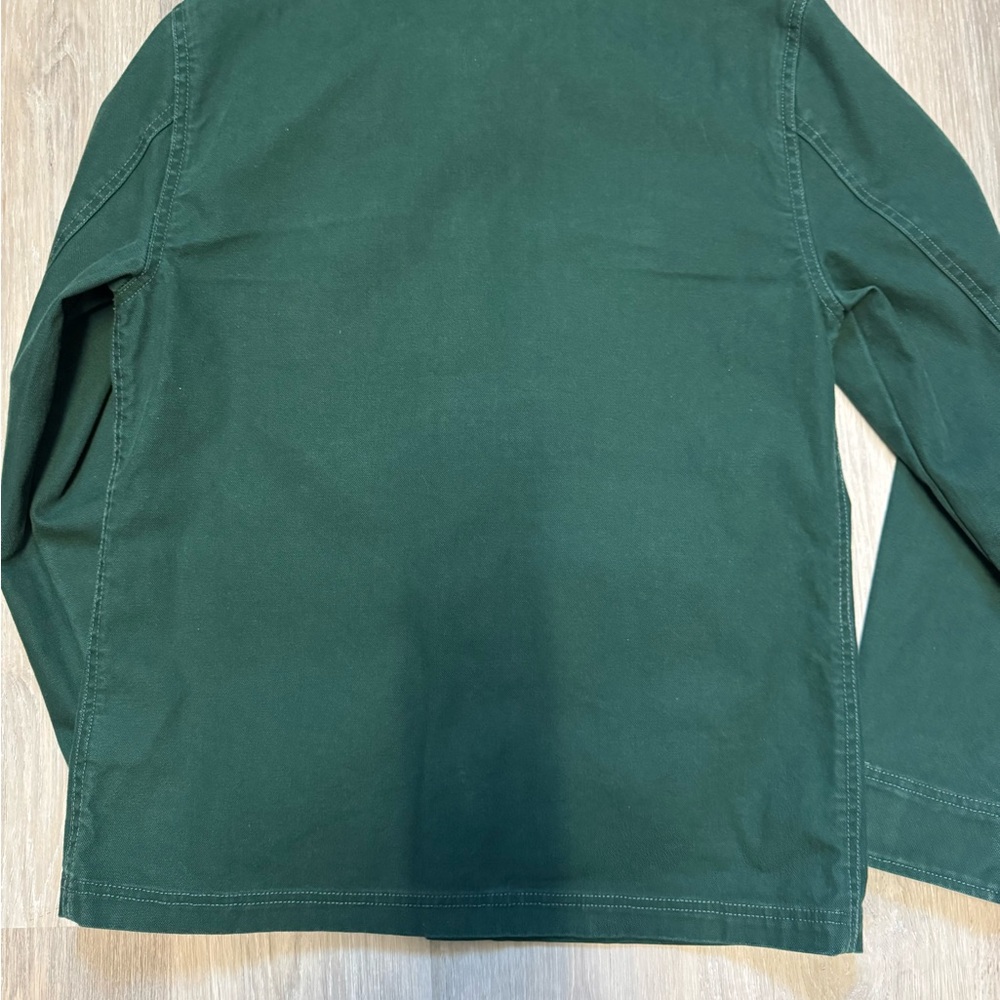 Wallace & Barnes Duck Canvas Utility Chore Jacket Green Mens medium J Crew Coat - Picture 14 of 15
